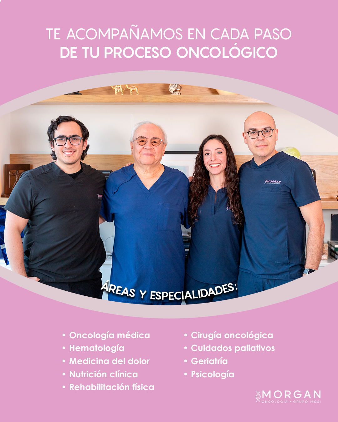 En Grupo Mosi 💙 sabemos que detrás de cada diagnóstico hay una historia,
una familia y una lucha. Por eso, nuestro equipo de especialistas
trabaja unido para ofrecerte no solo un tratamiento médico, sino una atención
integral, humana y con esperanza. 🌿✨ Porque tu bienestar es nuestra prioridad.