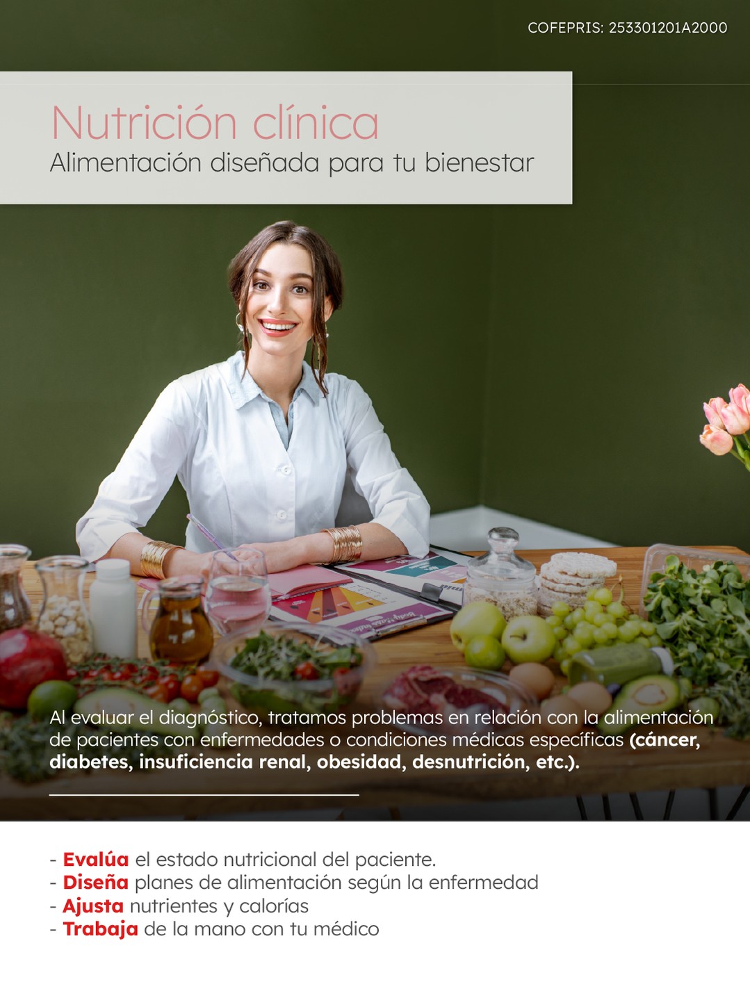 La nutrición clínica es clave durante el tratamiento de enfermedades específicas. Permite regular calorías, proteínas y micronutrientes según cada caso, mejora la tolerancia a tratamientos, reduce riesgos y apoya directamente el plan médico.

Contáctanos vía WhatsApp al +52 33 3808 6574 para más información o para agendar tu cita.

📌 Sucursal Guadalajara:
Olmecas 847, Monraz, 44670: maps.app.goo.gl/L8RRupBwXAvyU5ZDA
📞333 642 2939 o 333 641 5081

📌 Sucursal Ajijic:
Hidalgo 23, Local 9, Col. San Antonio Tlacayán: maps.app.goo.gl/rFpC3JZcxFJbyfBt8
📞376 688 8430