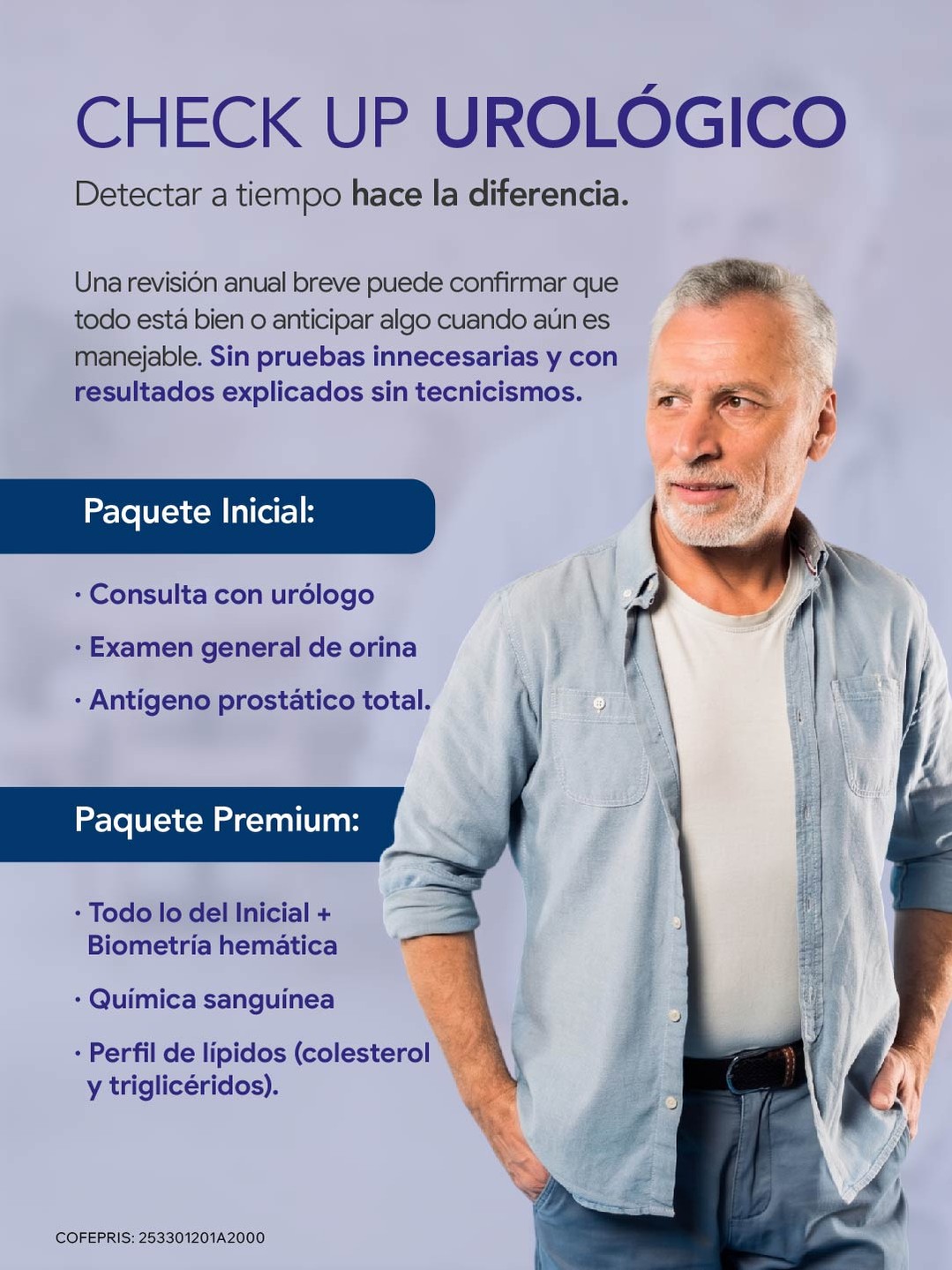Hay diagnósticos que se evitan revisando lo simple a tiempo. El antígeno prostático y una consulta con urólogo son dos pasos breves que dan tranquilidad o, si hace falta, abren la puerta a tratar algo cuando aún es manejable.

Nuestro Check Up Urológico está pensado en dos paquetes: una valoración base con consulta, examen de orina y antígeno; y una versión ampliada que suma biometría hemática, química sanguínea y perfil de lípidos. En Morgan Centro de Alta Especialidad el área está a cargo del Dr. Ricardo González, formado en el Centro Médico Nacional de Occidente. Sin prisa y sin tecnicismos confusos.

Agenda por WhatsApp — Guadalajara 33 3808 6574 · Ajijic 33 3108 4084 — o entra a grupomorgan.com.mx.