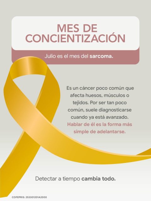 El lazo amarillo identifica una conversación que se da menos seguido: la del sarcoma, un tipo de cáncer raro que aparece en tejidos como músculo, grasa o hueso. Justamente porque es poco frecuente, su diagnóstico suele llegar tarde.
Esta es la primera de varias publicaciones que vamos a compartir este mes para que conozcas las señales y sepas cuándo conviene revisar algo que no termina de irse.

Si quieres consultar a un especialista, escríbenos por WhatsApp — Guadalajara 33 3808 6574 · Ajijic 33 3108 4084 — o conoce más en grupomorgan.com.mx.